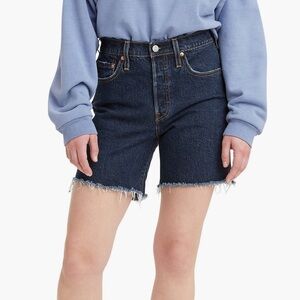 Levi’s 501 Mid Thigh Shorts Dark Blue